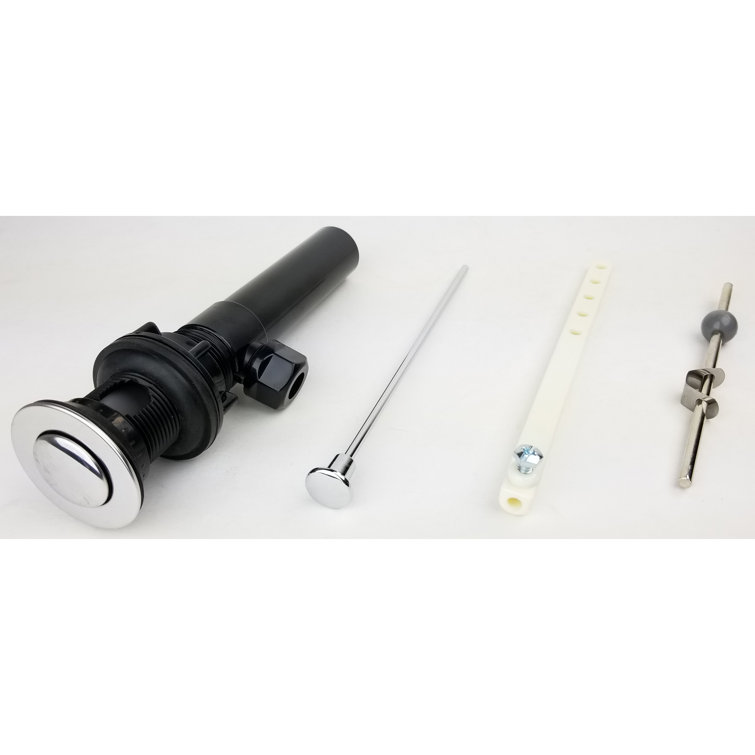 LagunaBrass PopUp Bathroom Sink Drain with Overflow Wayfair